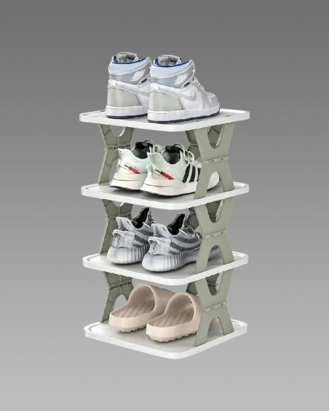 "Smart Foldable Shoes Rack – 4 Tier" Pack of 1